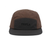 The Classic Color Combination of Brown And Khaki 5 Panel Snapback Cap Unisex Nylon Sport Hat