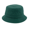 Outdoor Casual Custom Embroidery Patch Logo Sun Fishermen Caps Popular Style Dark Green Organic Cotton Bucket Hats