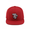 New Fashion New Embroidery Logo 95% Cotton 5% Spandex Snapback Hat Red Color Snapback Hat