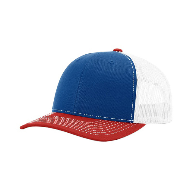 Multi-colored 6 Panel Contrast Color Mesh Trucker Cap,Breathable Baseball Cap