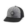 Wholesale Structured Camouflage 6 Panel Mid-Profile Mesh Back Trucker Snapback Hat with Rubber Badge