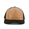 European And American Style Wood Grain Fabric Unisex High Quality 6 Panel Trucker Hat For Man