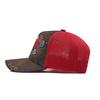 5 panels sublimation print image logo trucker hat with metal crown 