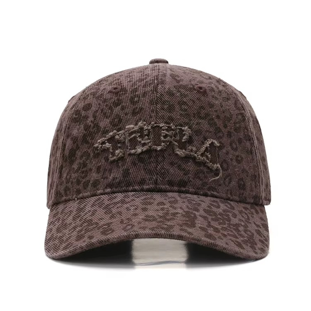 Fashion Vintage Washed 6-Panel Cotton Dad Hats Distressed Custom Embroidered Baseball Cap Applique Retro Style