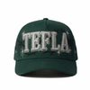 TEFLA Factory Custom 3d Embroidery Baseball Hat Caps with Rhinestone