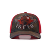 5 panels sublimation print image logo trucker hat with metal crown 