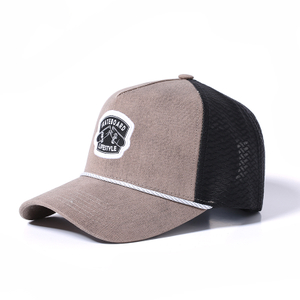 5 panels custom embroidery logo lightweight trucker hat 