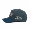 TEFLA Factory Custom 3d Embroidery Baseball Hat Caps with Rhinestone