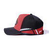 5 Panels Custom Pvc Rubber Patch Tefla Polyester Baseball Hat with Fabric Buckle 