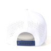 5 Panels Customized Pvc Rubber Patch Laser Cut Golf Hat Fast Dry Caps with 2 Tone 