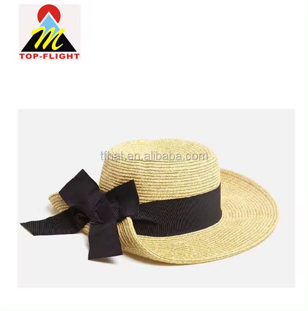 Fashionable and hot selling Beach Straw Hats With wide Brim Custom logo Unisex Spring Summer Breathable Sun-proof Straw hat